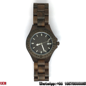 Top-Quality Wood Watches, Quartz Watch, Date Watch Hl06